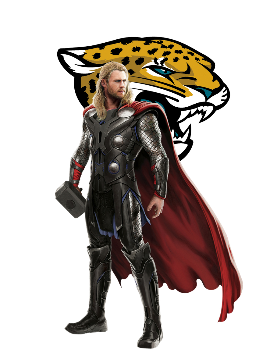 Jacksonville Jaguars Thor Logo vinyl decal